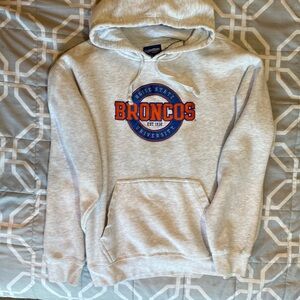 Boise State Broncos hooded sweatshirt, women’s size large.